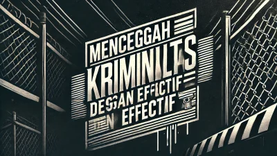 Mencegah Kriminalitas Dengan Efektif