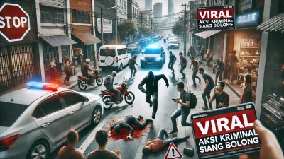 Viral Aksi Kriminal Siang Bolong