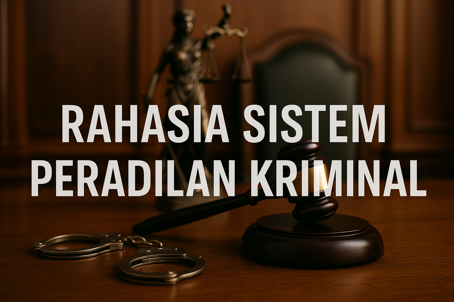 Rahasia Sistem Peradilan Kriminal