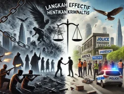 Langkah Efektif Hentikan Kriminalitas