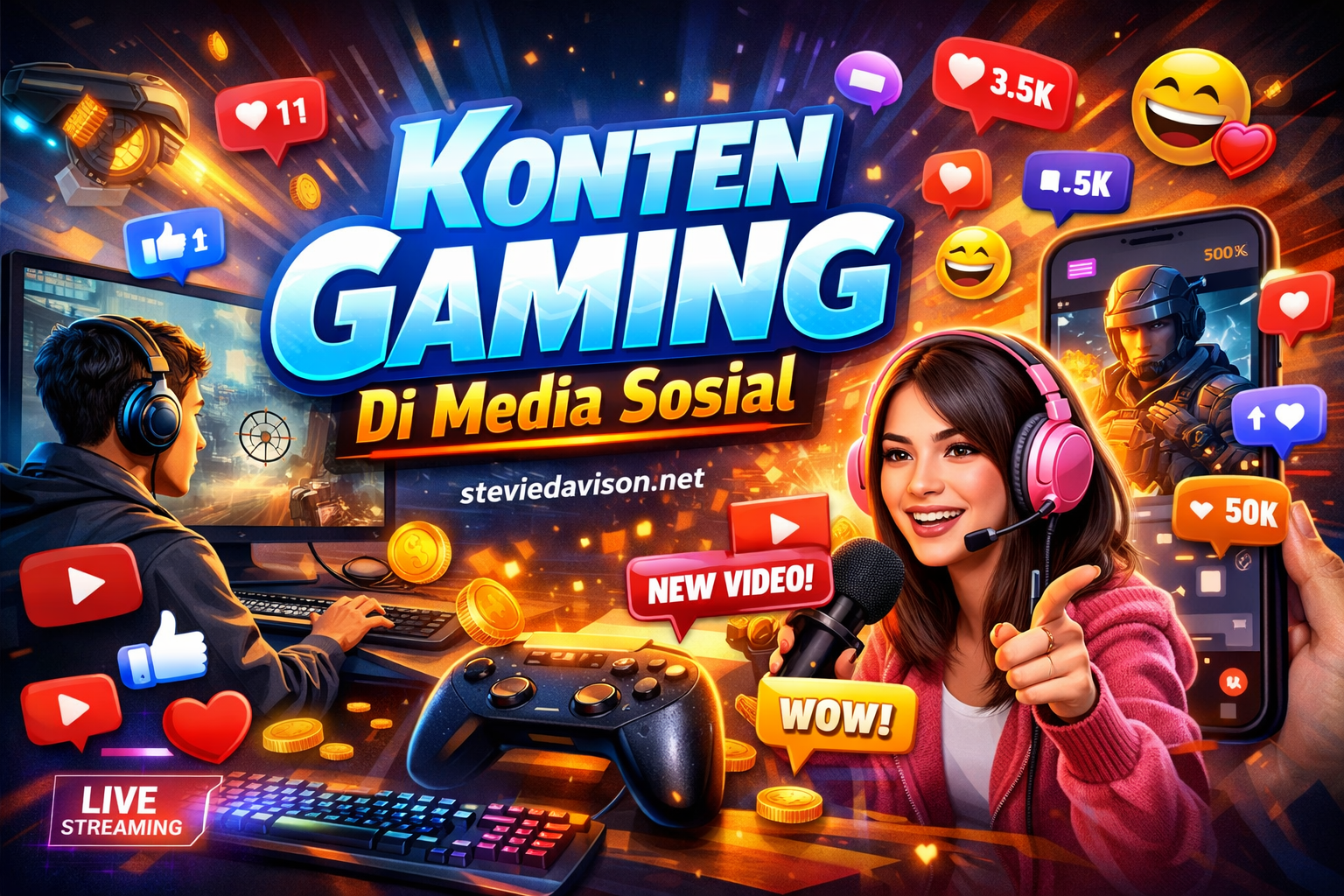 Konten Gaming Di Media Sosial