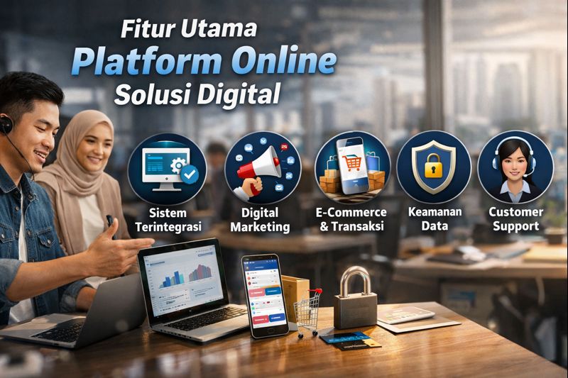 Fitur Utama Platform Online Solusi Digital