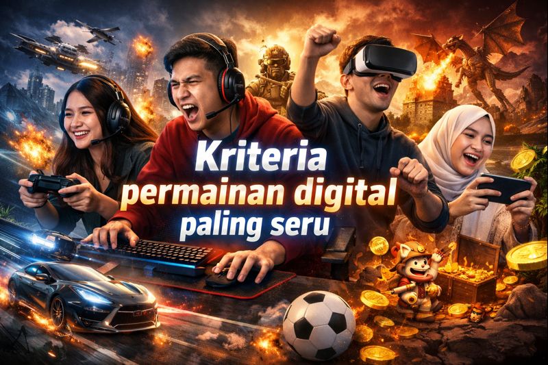 Kriteria permainan digital paling seru