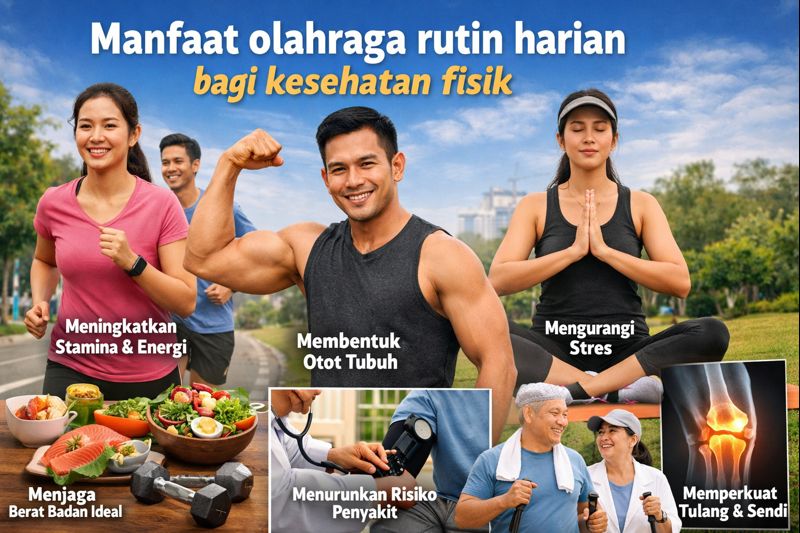 Manfaat olahraga rutin harian bagi kesehatan fisik