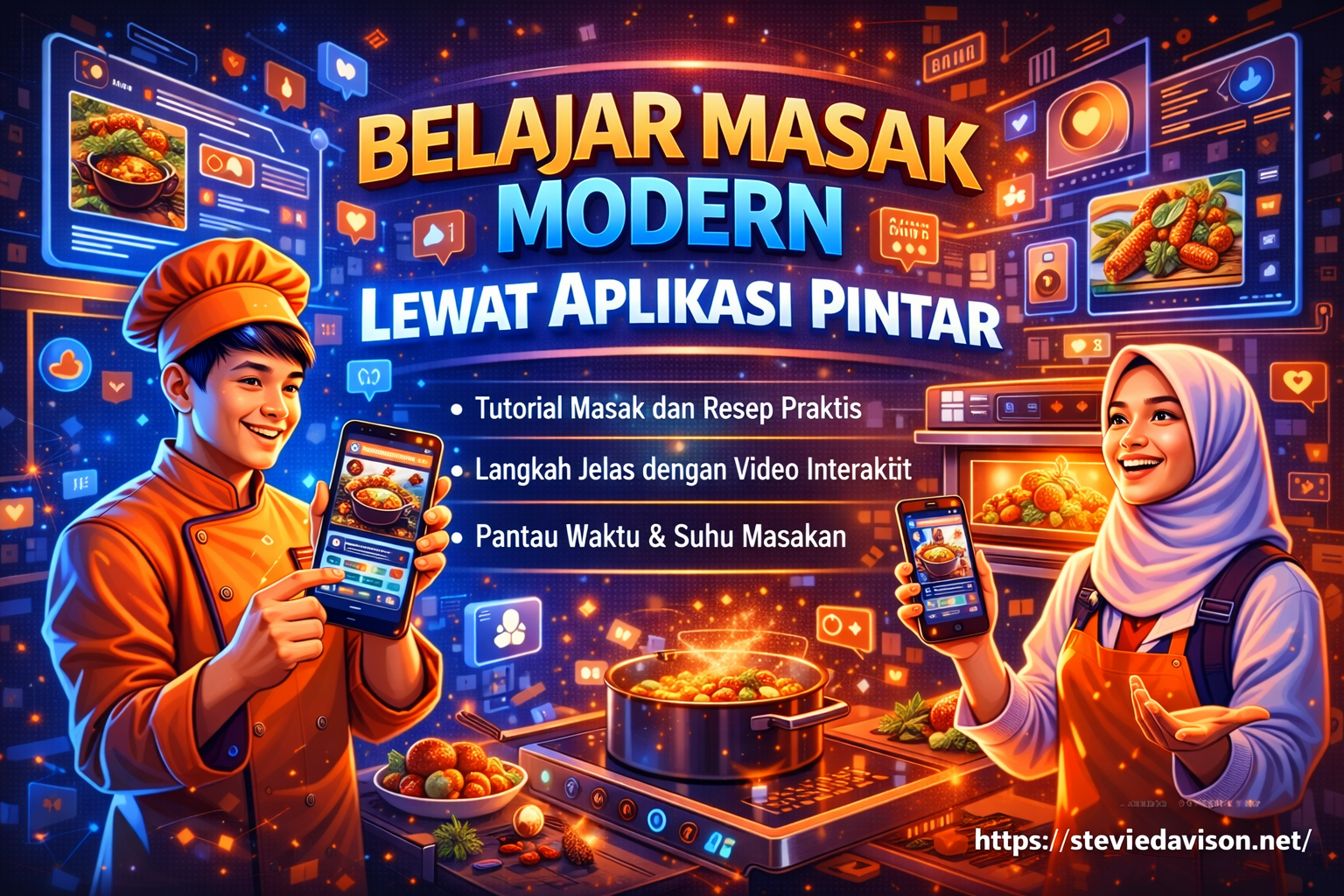 Belajar Masak Modern Lewat Aplikasi Pintar